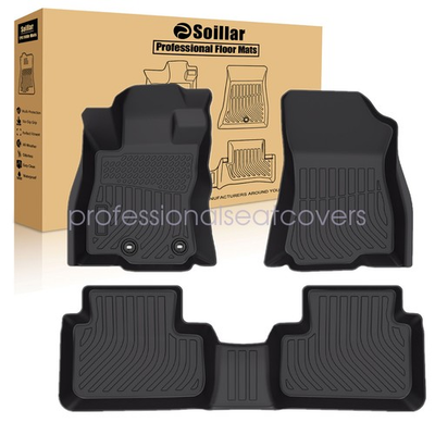 #ad For 2025 2026 Subaru Forester TPE Floor Mats Liners 3PCS 3D Front amp; Rear Black $70.59