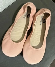The Storehouse Flats Ballet Pink Sz 11 Foldable Leather Ballet Slip-on