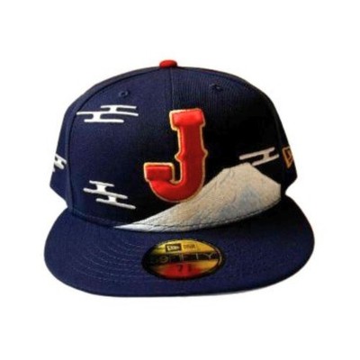 新品 ニューエラ 59FIFTY WBC 2026 富士山 ネイビー M New Era WBC 2026 Japan Samurai Hat 59FIFTY Navy Mt Fuji Design 7 3