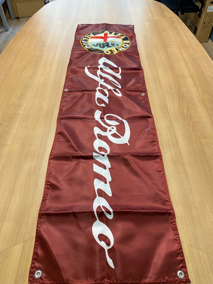 Alfa Romeo Milano Crest – Racing Flag / Banner – 180 × 45 cm (70.8 ×17.7) - Image 2 of 4