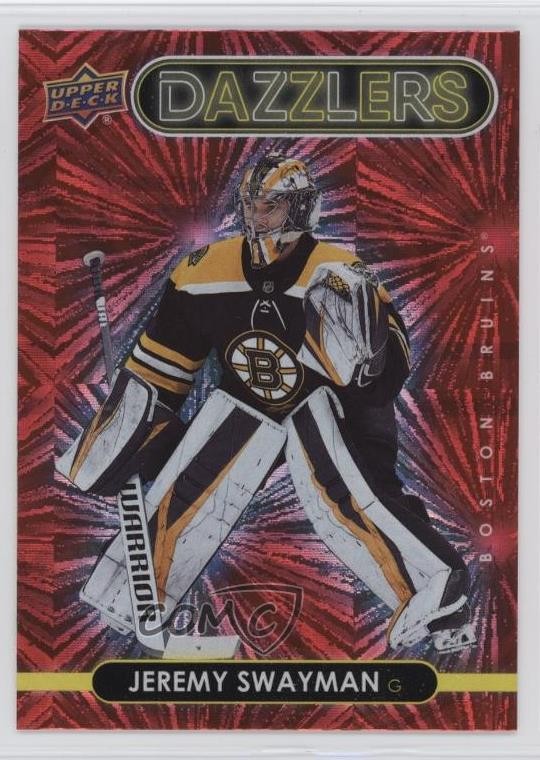 2021-22 Upper Deck Series 1 Dazzlers Red Jeremy Swayman #DZ-4 17p7