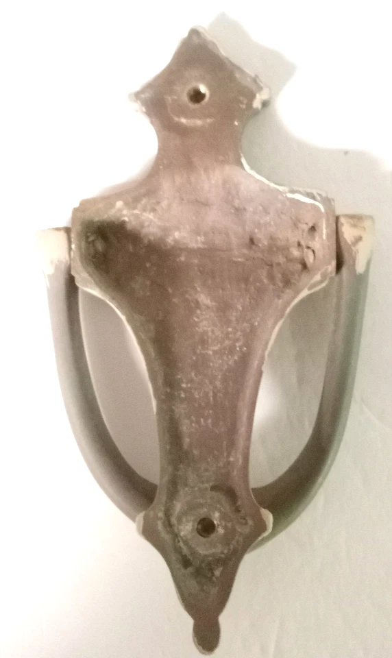 Vintage Antique Cast Brass Door Knocker 7"H X 3 1/2"W Colonial Federal Hardware - Image 3 of 4