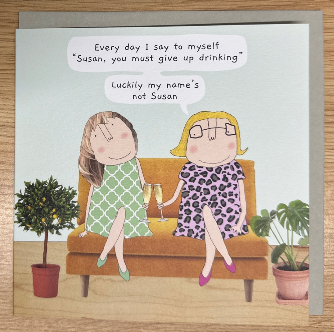 Funny Birthday Card ‘Susan’ - Rosie Made A Thing Greeting- Babble