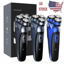 3D Men's Electric Razor Cordless Shaver with Pop-up Trimmer