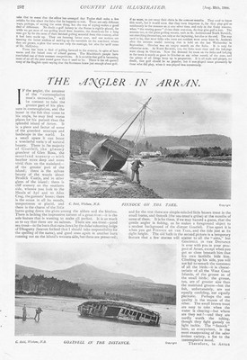 ISLE OF ARRAN Angeln auf Finnock - Antikdruck 1900