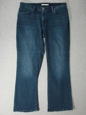 UD09441 2016  LEVI'S  529 CURVY BOOTCUT WOMENS JEANS sz33x32 DARK BLUE