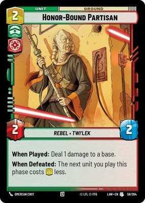 x3 Honor-Bound Partisan U Star Wars A Lawless Time M/NM