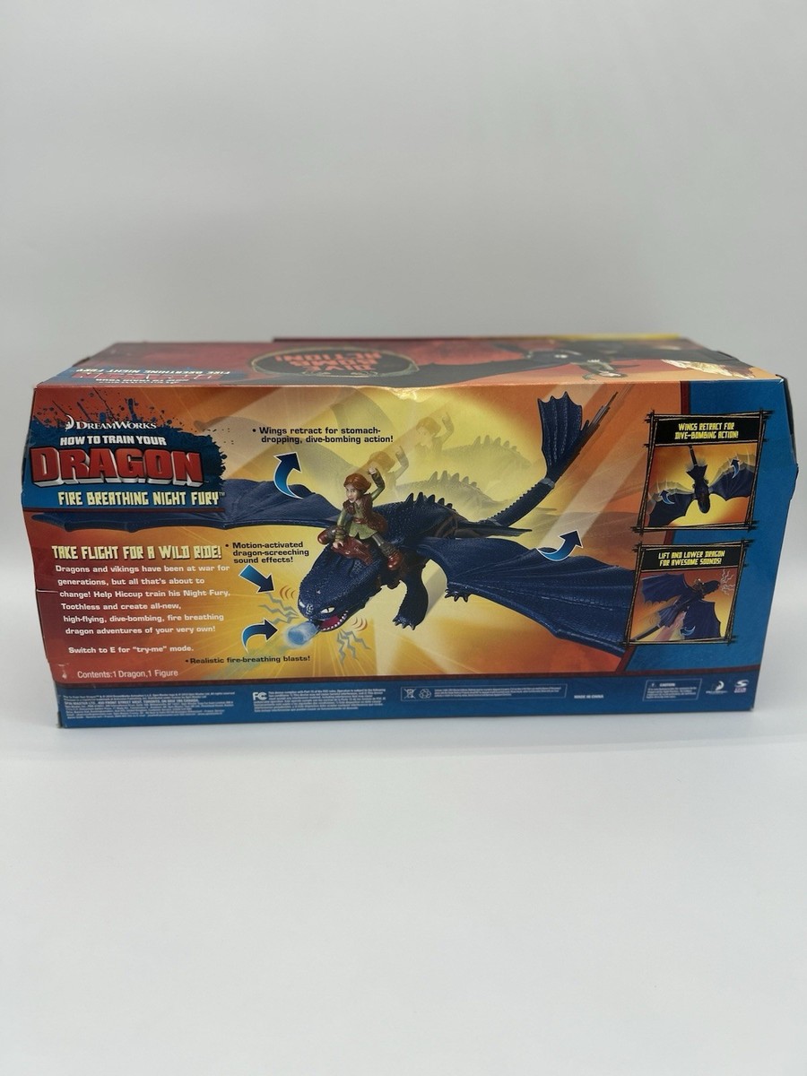 Night Fury Toothless Breathing Fire Spin Master How To Train Your