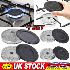 4x Cooker Oven Gas Hob Rapid Burner Flame Caps Crown Ring Tops Cover Accessories