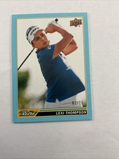 2026 Upper Deck #R-18 Lexi Thompson Retro (Blaster) Blue Border #/75