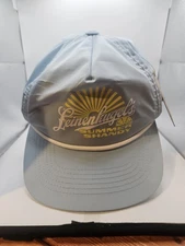 NWT Leinenkugel's Summer Shandy Beer Light Blue/Yellow  Polyester Snapback Hat 
