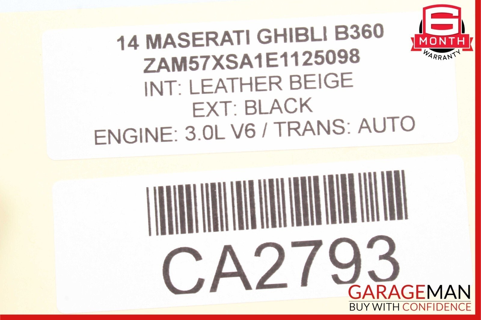 Maserati Ghibli 2014-2017 Front Left Lower Trim covers Set