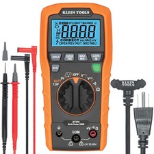 Digital Multi Tester Auto Ranging AC DC GFCI Receptacle ET270 Klein Tools AC DC