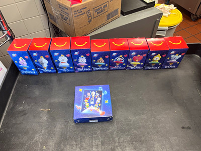 McDonald's BT21 Space Themed Happy Meal Toy Boxes Set of 10 (2024)