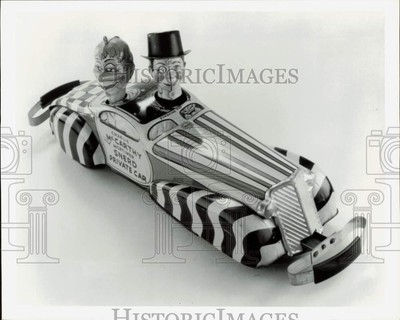 1990 Press Photo The 1939 Charlie McCarthy Mortimer Snerd car from Art Deco toys