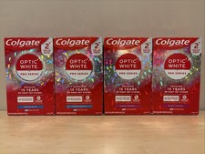 Lot of 4 Colgate Optic White Pro Series Toothpaste 2-Packs 8 Tubes Total New