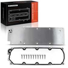 A-Premium LS Gen 4 IV Valley Cover Plate Kit, Non AFM/DOD Block Off Silver