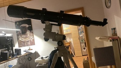 Meade Bresser Teleskop 102 / 920 / f9 incl. Bresser Stativ ( neu ) Youngtimer