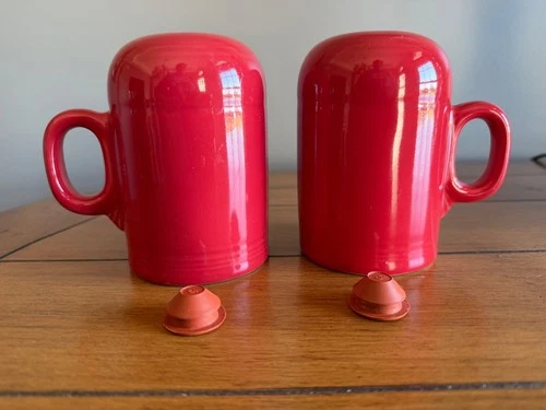 Authentic Fiestaware Rangetop Red Salt and Pepper Shakers Set
