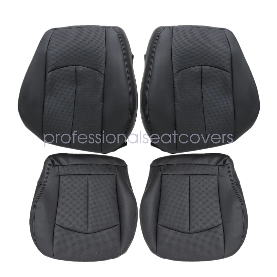 For 2003-2009 Mercedes Benz W211 E350 E320 Both Side Lower Top Seat Cover Black - Image 2 of 4