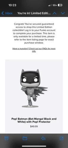 Funko Pop! Batman Black & White #621 ECCC 2026 Con Exclusive LE 500