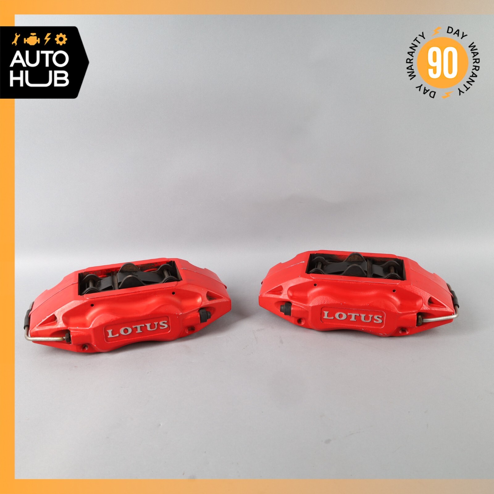 10-14 Lotus Evora Front Left & Right Brake Caliper Calipers Red Set of 2 OEM 32k
