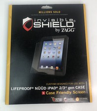 Invisible Shield by ZAGG custom-made for Lifeproof N d iPad 2/3rd gen Case
