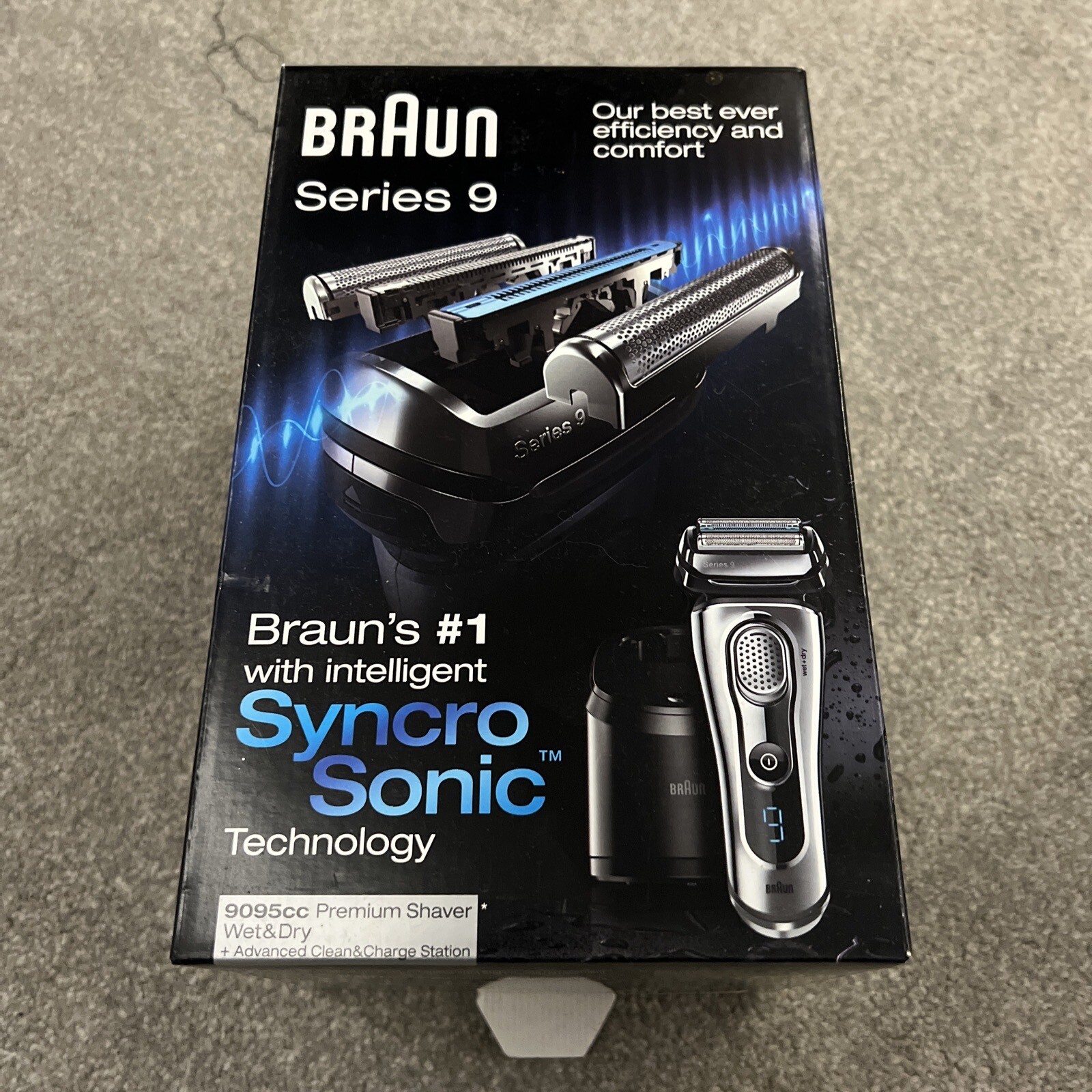 Braun Series 9 9095CC Men's Electric Cordless Foil Shaver Wet and Dry