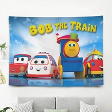Bob The Train Hanging Tapestry Large 40*60in Dorm Room Decor Wall Art Fun Design