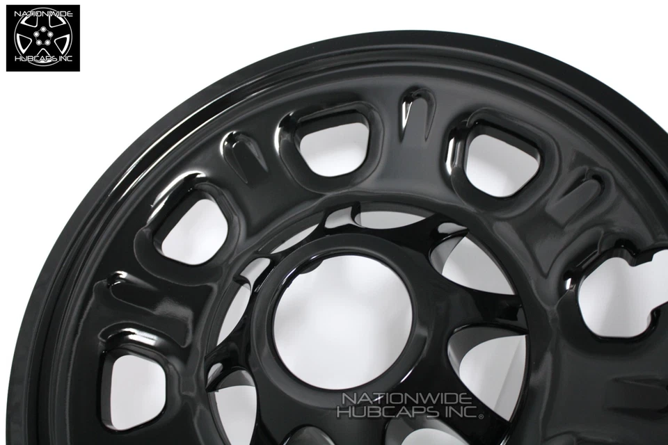 Chevy Silverado 2500 3500 HD 2011-2025 18" cubiertas de llantas negras tapacubos Foto 4 de 4