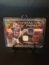 Jake Fromm 2020 Spectra Building Blocks Triple Relic Hyper Prizm /35. Bills RC
