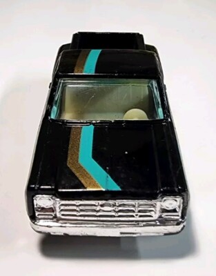 Vintage Yatming #1601 Black Chevy Stepside Pickup Truck 1:64