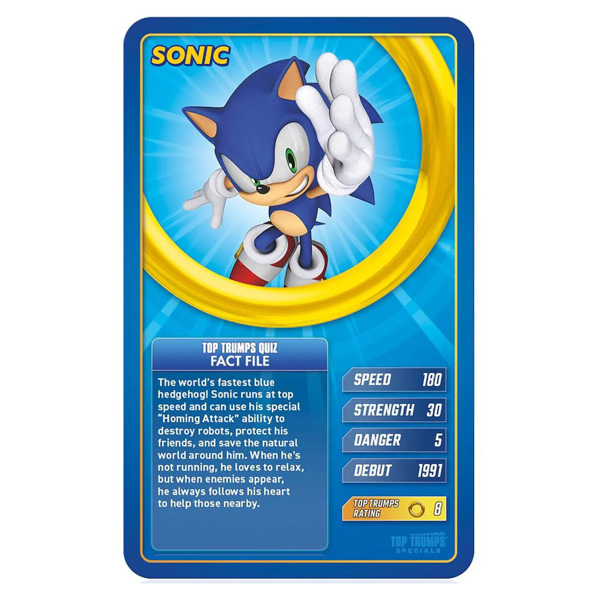 Top Trumps Specials Sonic The Hedgehog Edition Fun Card Game WM02859 Brand  New