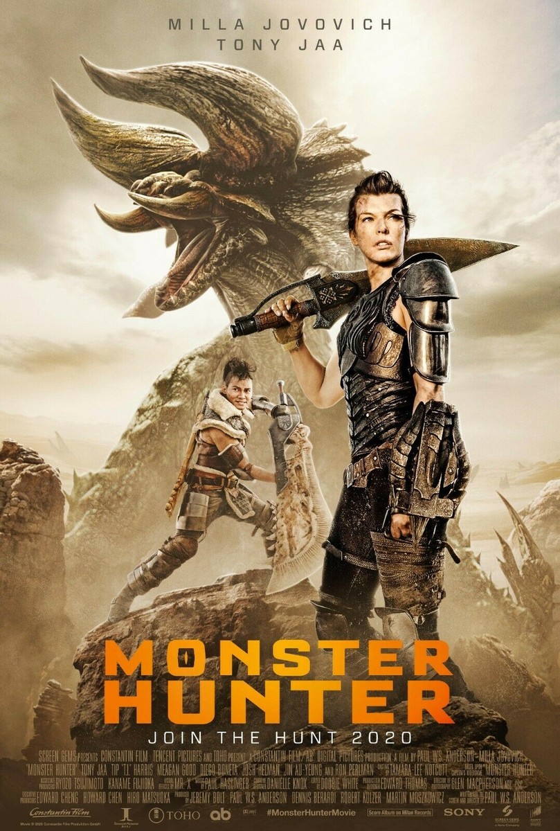 Monster Hunter Movie Poster (20x30) Milla Jovovich, Tony Jaa