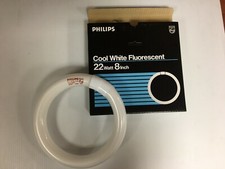 Box of 12/Philips Circline/Cool White Flourescent Lights 22 watt/8 Inch FC8/