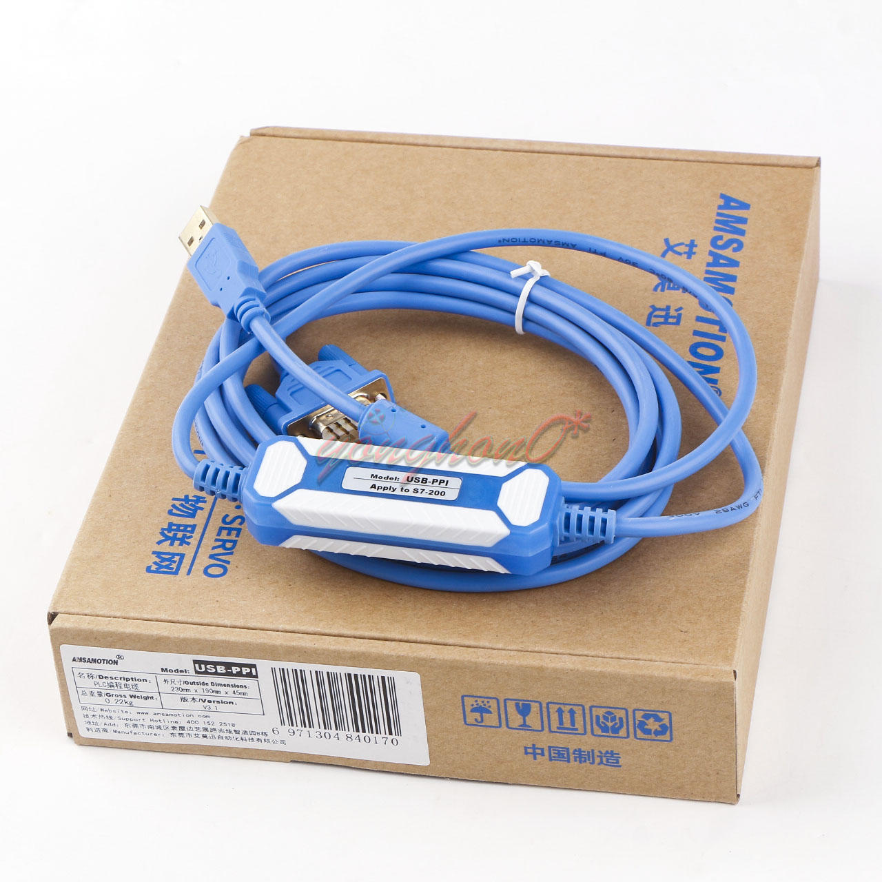 1PCS NEW USB-PPI Cable USB to RS485 ADAPTER For Siemens S7-200 PLC ...