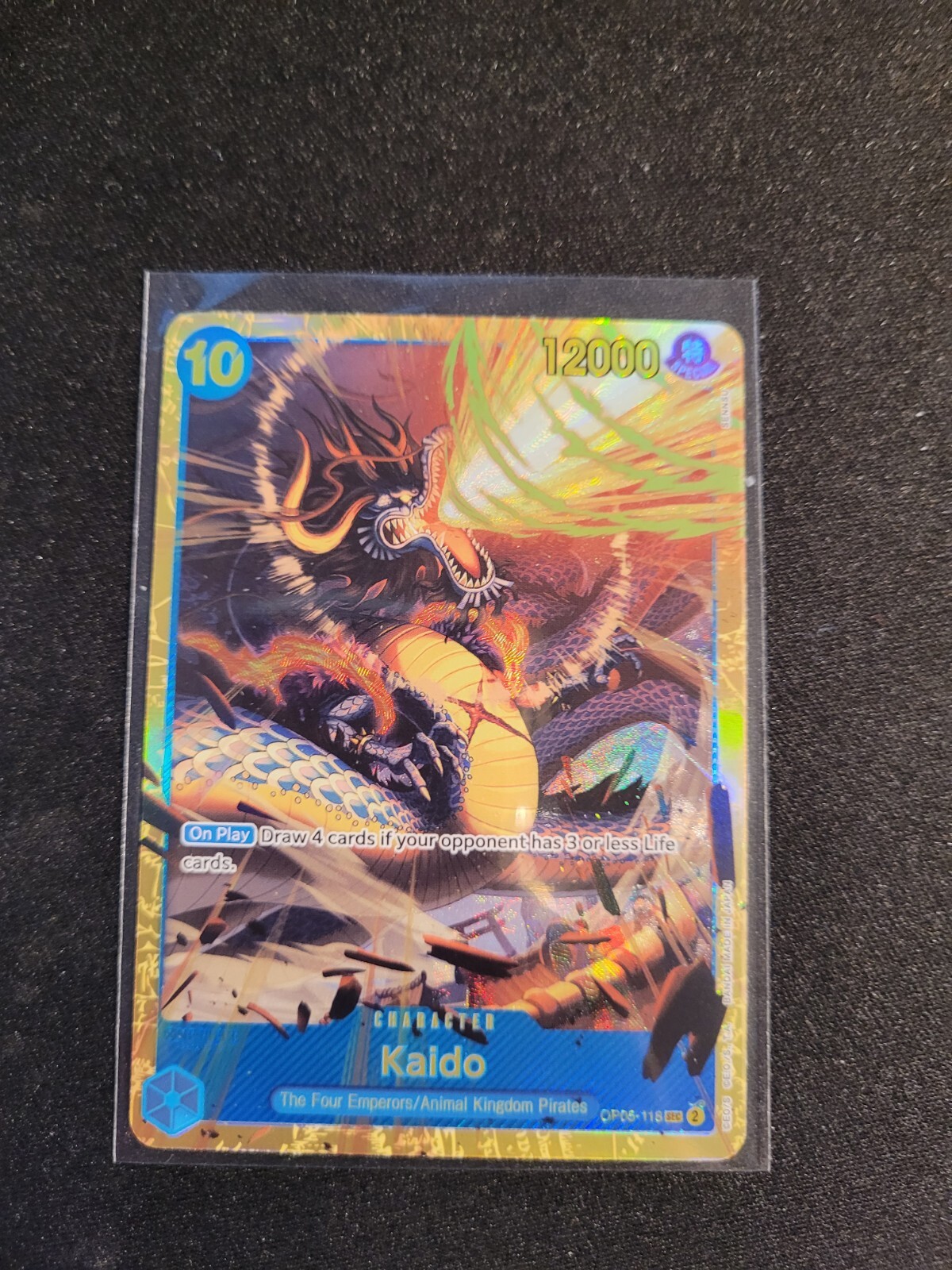 One Piece Card Game Kaido OP05-118 SEC PRB01 Premium Booster - The Best