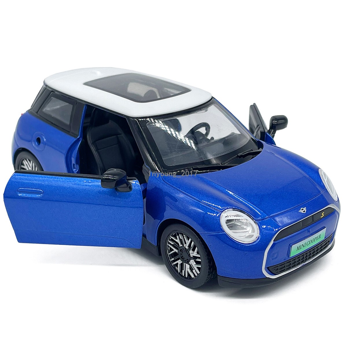 1:28 Mini Cooper Model Car Diecast Toy Cars Doors Open Light Sound