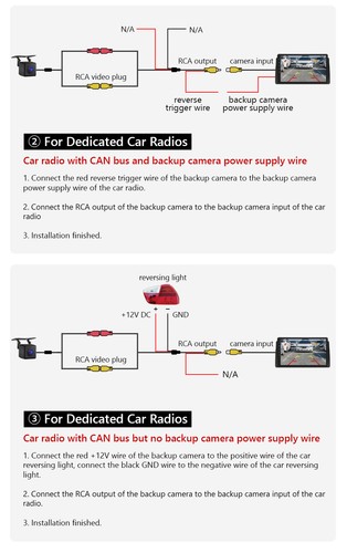Eonon A0125 720P AHD Car Rear View Backup Parking Reverse Camera 1280*720 IP68 - Picture 7 of 8