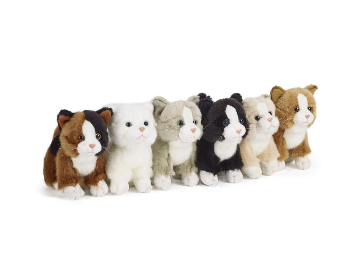 Cat Small Plush Soft Toy 13cm Living Nature 6 Colours Cute