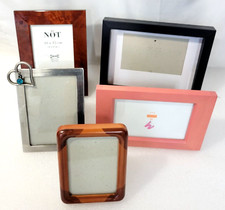 Lot of 5 Mixed Picture Frames Free Standin Multiple Brands, Sizes,  Colors