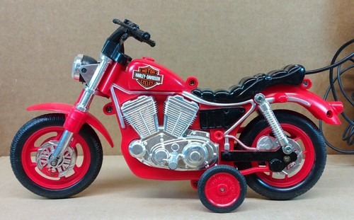 Harley Remote Control Motorcycle with "ghost" rider Toy State No. 7650 1992 - Picture 4 of 17