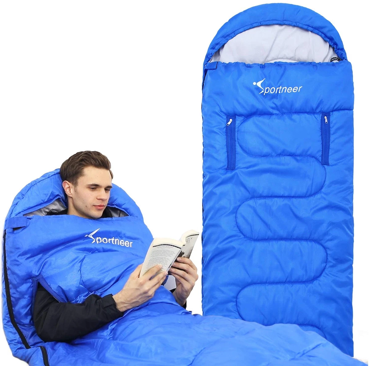 Sleeping Bags for Adults Wearable XL Sleeping Bag with Arm Zipper