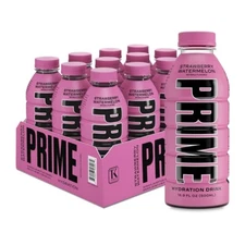 PRIME Hydration - Electrolytes Sports Drink - Strawberry Watermelon, 12 Bottles