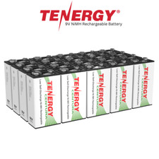 Tenergy CENTURA 9V 200mAh NiMH Rechargeable Batteries  Charger Options Lot