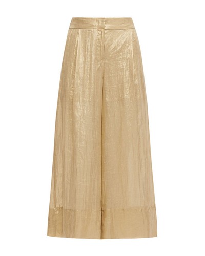 Marella Women's Aretusa Metallic Pants (Trousers Gold, 6) - Picture 7 of 7