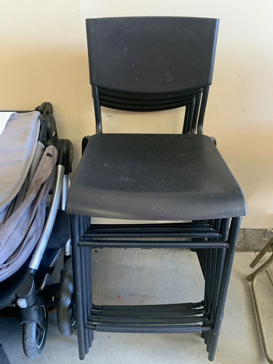 Ikea STIG Bar stool with backrest black black 24 3 4