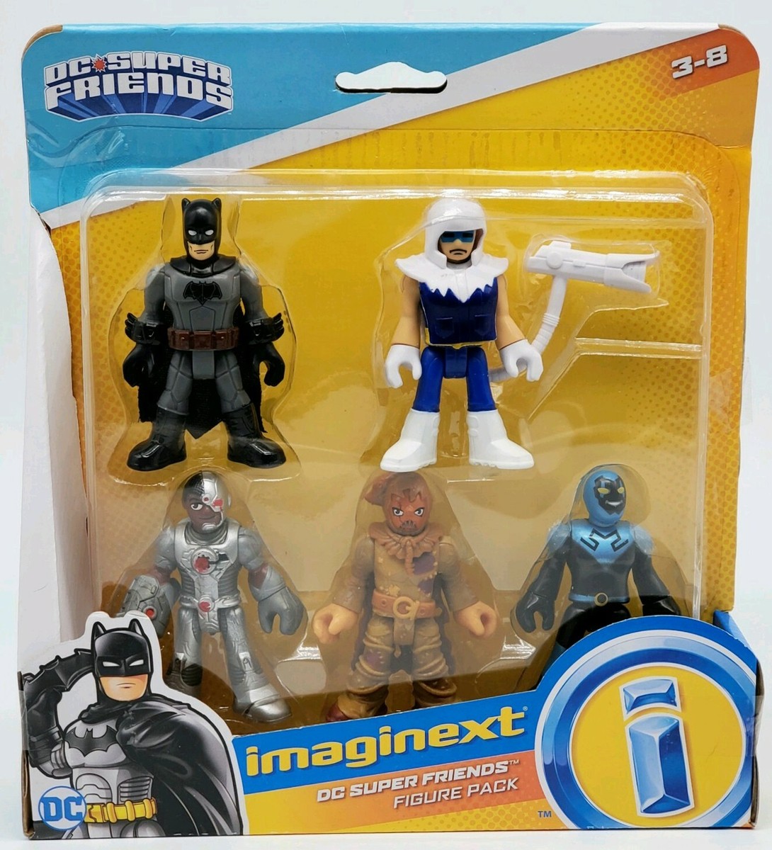 Fisher-Price Imaginext Conf. 6 Eroi E Cattivi DC: Batman, Superman, Wonder Woman, Joker, Lex Luthor, Ghepardo