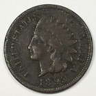 1893 United States Indian Head Cent Penny - Very Good (VG) KM#90a - 6247-AH — photo 3