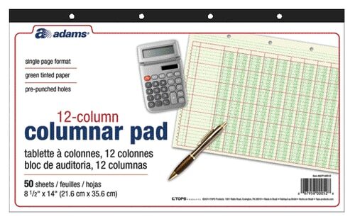 Almohadilla Columnar ABFACP148512, 12 Col, 14" x 8-1/2" - Imagen 1 de 1
